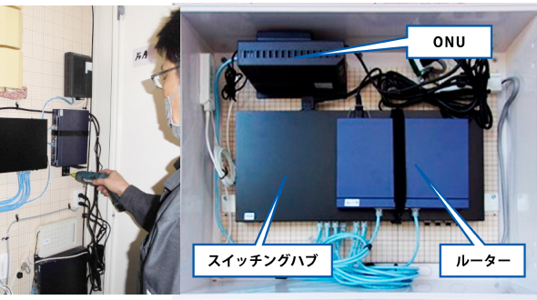 光回線の引き込み